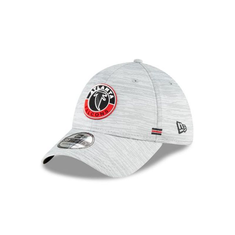 NFL Atlanta Falcons Fall Sideline Historic 39Thirty Stretch Fit (EPU0831) - Grey New Era Caps